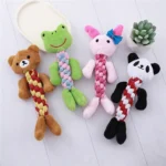 Rope Woven Animal Puppy Dog Cat Chew Toys Bite Resistant Pet Toy for Small Dogs Chihuahua Yorkshire Poodle mascotas Accessories