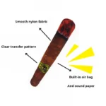 Dog Simulation Cigar Plush Sound Puppy Toys Green Stick Dogs Pet Chew Bite Toy With Squeake Stuffed Raw Dog Joint Toys Spot Good - Image 2