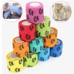 6 pcs Pet Puppys Anti Dirt Tool for Going Out Leggings Self Adhesive Bandages for Walking Dogs Feet Wrapping Protective Bandages