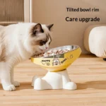 Stainless Steel Pet Bowl for Cats And Dogs with High Foot Protection Anti Slip Anti Knock Cat Food Bowl with Neck Support - Image 3