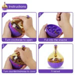 Cat Food Leakage Toys Interactive Food Funnel Plastic Cat Food Dispenser Mouse Ball Shape Tumbler Puzzle Training Pet Supplies - Image 6