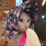 Dog Hat Floral Small Dog Cat Hats with Ear Holes Birthday Party Costume Cat Headwear Puppy Dog Kitten Cap Outdoor Sun Protection - Image 2