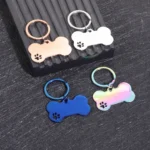 Custom Text Dog Tags Personalized Name Dog Cat ID Tag Bone Shaped Pendant Laser Engraving Address Number Customized Pets ID Tag - Image 2
