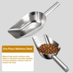 Dog Food Scoop Stainless Steel with Long Handle, Precise Dog Food Measuring Cup 1, 3/4, 1/2, 1/4 Cup, Pet Scoop for Dogs, Cats - Image 6
