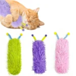 Catnip Soft Durable Cat Pillows, Plush Cat Toys, Pet Strip Pillow Chewing Bite Toys Cat Interactive Self-Play Toy - Image 2