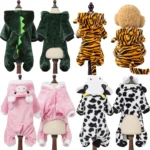Pet Dog Clothes Soft Warm Fleece Dogs Jumpsuits Pet Clothing for Small Dogs Puppy Cats Hoodies Chihuahua Yorkshire Costume Coats