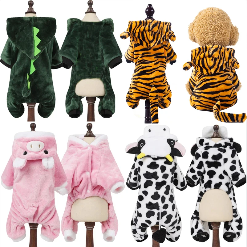 kf-Se4df3500a523473ea40dd63c25dcb583F Pet Dog Clothes Soft Warm Fleece Dogs Jumpsuits Pet Clothing for Small Dogs Puppy Cats Hoodies Chihuahua Yorkshire Costume Coats - Image 1