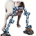 1pc Heavy-Duty Dog Rope Toy with Teeth Cleaning & Chewing - Extra Long Rope -Durable Chew Toy for Teeth Cleaning dog accessories - Image 6