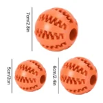 Upgrade Dog Food Ball Pet Dog Toy Interactive Rubber Balls for Small Large Dogs Puppy Cat Chewing Toys Pet Tooth Cleaning - Image 6