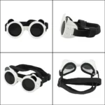 Dog Eye Wear Anti UV Pet Goggles Adjustable Windproof Rope Cat Dog Glasses Round Cool Dog Sun Eyewears Outdoor - Image 4