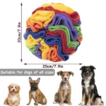 Dog Sniffing Ball Puzzle Toys Increase IQ Slow Dispensing Feeder Foldable Dog Nose Sniff Toy Pet Training Games Intelligence Toy - Image 3