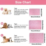 1pcs Ultra-Soft Paw Print Dog Blankets - Machine Washable, Cozy Pet Pillow Pads for Indoor & Outdoor Use - Ideal for Small to La - Image 2