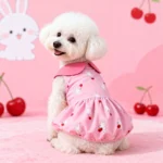 Summer Lantern Dress for Dogs Cats Thin Breathable Pet Clothes Cute Puppy Outfit for Schnauzer Small Dogs Pet Dress Clothing