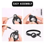 Cat AirTag Holder Collar Breakaway Reflective Strips Adjustable Kitten Collar Waterproof Cat Bell Collar Pet Air Tag Case - Image 3