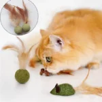 Pet Catnip Toys Cat Mint Ball Edible Catnip Ball Mouse Safety Healthy Cat Mint Cats Home Chasing Game Toy Product Clean Teeth