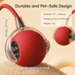 This interactive spherical toy for cats features an automatically rotating tail ball design and isarechargeable electric pet toy - Image 2