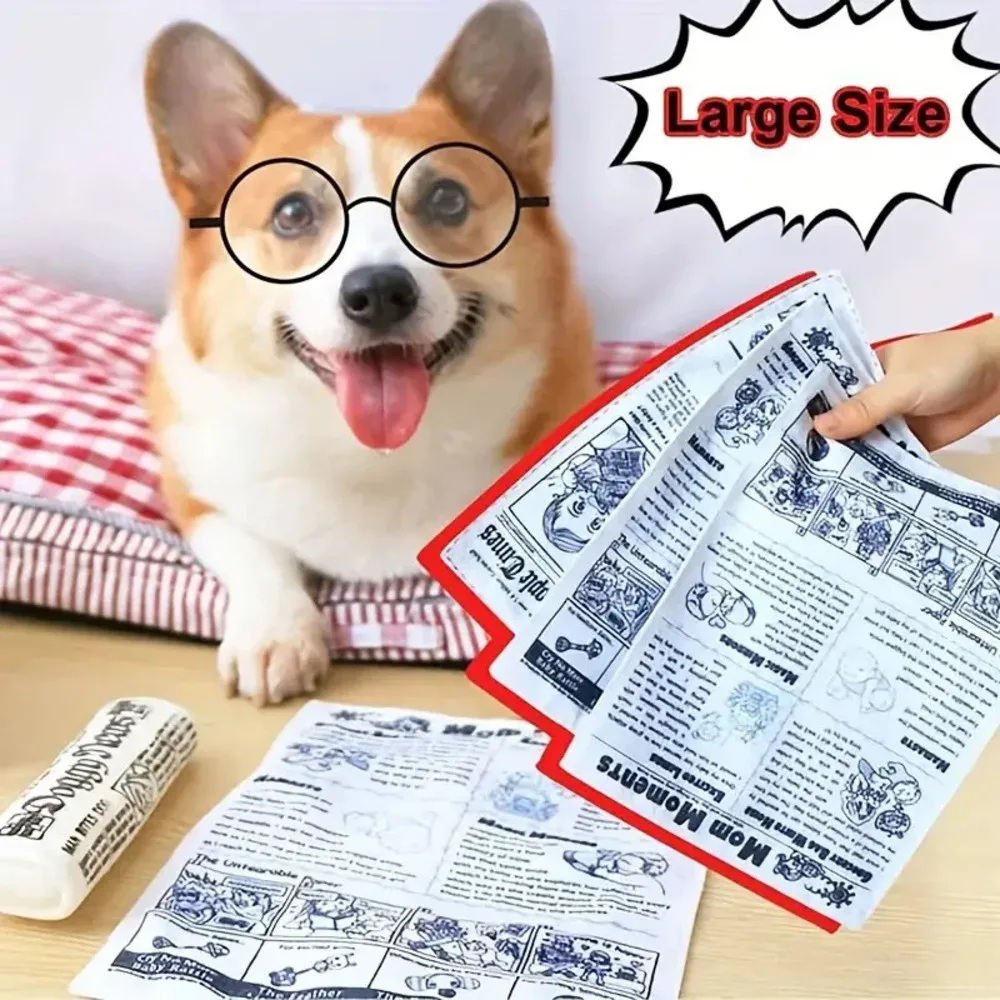 kf-Se75e5037d73b48c79039589802d85789l Pet Sniffing Ringing Crinkle Paper Sounding Toy Interactive And Bite-Resistant Newspaper Squeaky Toy Tear-Proof Dog Squeaky Toys - Image 1