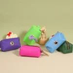 Nylon Pet Waste Bag Dispenser with Zipper Closure, Portable Dog Poop Bag Holder, Outdoor Pet Waste Bag Storage Case - Image 2