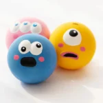 Squeaky Dog Rubber Chew Ball, Bite Resistant Teeth Cleaning Toy, Interactive Sound Puppy Toy for Small Medium Large Dogs - Image 4