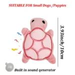 Mini cute turtle dog plush toy, squeaking dog teething sound toy, soft and safe, good for dental health, suitable for puppies - Image 2