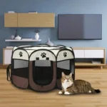 Portable & Foldable Octagonal Pet Playpen Kennel Tent - Easy to Assemble Outdoor Shelter for Large Dogs and Cats - Image 2