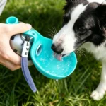 2-in-1 Portable Dog Water Bottle for Small Dogs - Leak-Proof & Compact Dog Travel Water Bottle -Stainless Steel Bottle & Silicon - Image 5
