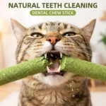 6/60Pack Cat Natural Grass Treat Sticks for Hairball Removal Chicken Catnip Teething Chew Toys for Teeth Cleaning Kitten Snack - Image 4