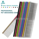 Oitabi Pet Comb Stainless Steel Long Teeth Comb for Dogs & Cats Pet Hair Comb for Home Grooming Kit Removes Knots Mats & Tangles - Image 6