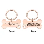 1pc Creative Custom Text The name of the love wavy line Personalized Dog Tags Customized Dog Collar With Name For Dog Tag Name - Image 5