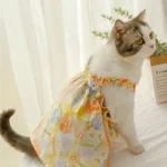 Summer Cotton Sphynx Cat Suspender Skirt Love Flower Pet Princess Dresses for Cats Gotas Katten Kedi Dog Dress mascotas Clothes - Image 10