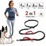 Pet Retractable Belt Leash For Running Reflective Retractable Hand Free Dog Leash with Adjustable Waist Rope For Outdoor Running