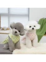 Leash dog clothes pet dress for Poodle, Bichon Frise, Pomeranian, Pug, 25-inch Leash Dress - Image 2