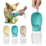 Portable Pet Water Bottle 300ml BPA Free Outdoor Leakproof Dog Travel Water Dispenser Drinking Bowl for Walking Hiking Camping