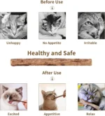 Catnip Silvervine Chew Sticks for Cats Natural Teeth Molar Toys, Anxiety Relief Dental Care Chewing Gifts Cat Toys - Image 3