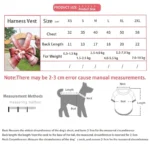 Cute No-Pull Dog Harness Set - Adjustable Red Christmas Pet Harness with Leash & Bowtie for Outdoor Walking - Image 3