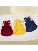 DOGPomeranian Teddy Dog Clothes, Cat Clothes, Spring and Summer Thin and Breathable Princess Dress, 26 Ultra-Simple Leash Dress - Image 5