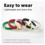 Fashion AirTag Cat Collars Elastic Dogs Kitten Collar with Silicone AirTag Holder GPS Tracker Collars Adjustable Pet Supplies - Image 2