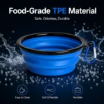 Durable TPR Portable Pet Food Bowl for Cats And Dogs Silicone Collapsible Travel Outdoor Water Food Bowl for Pets - Image 5
