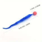 1/2/5Pcs Wiggly Balls Cat Toys New Cat Chewing Toys Bouncy Ball Wiggly Tail Sounding Kitten Bite Playing Plush Interactive Toy - Image 4