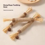 1/2PCS Cat Toys Made Of Wood Knotweed Teething Sticks Insect Galls Raffia Sisal Rope Teeth Cleaning Toys Cat Teasing Sticks - Image 3