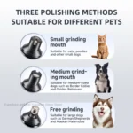 Electric Dog Nail Grinder Pet Nail Clipper USB Rechargeable Pet Nail Trimmers Painless with Polisher Wheel for Small/Large Pets - Image 6