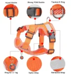 Reflective Breathable Dog Harness and Leash Set Pet Chest Strap Dopamine Pet Supplies Dog Accessories for Small Dogs - Image 5