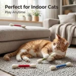 Creative Large Cotton Swab Shaped Catnip Toy 6-pack Giant Kitten Grinding Biting Stick Durable Teeth Cleaning And Grinding Rope - Image 2