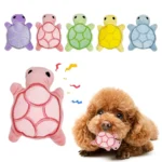 Popular new mini cute turtle plush dog toys squeaking toys healthy soft and safe for puppy teeth - Image 3
