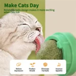 Natural Catnip Balls Lickable Cat Grass Snack Kitten Scratchers Toy Treats Chewing Fresh Breath For Small Medium Pet Cat - Image 3