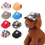 Pet Dog Baseball Cap Hat with Neck Strap Adjustable Comfortable Ear Holes for Small Medium Large Dogs in Ourdoor Sun Protection - Image 2