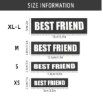 Custom Dog ID Tags For Harness Pet Name Anti-lost number Clothes Patches Dog Paw Print LOGO Personality Labels - Image 2