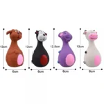 Squeaky Dog Rubber Toys Bite Resistant Dog Latex Chew Toy Animal Shape Puppy Sound Toy Pet Supplies For Small Medium Large Dog - Image 3