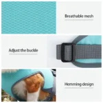 Cooling Vest - Breathable Dog Vest for Hot Summer Days - Adjustable & Lightweight Cooling Jacket with Reflective Strips - Image 5