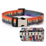 Forest Pattern Collar Pet Accessories Pet Stripes Polyester National Wind Dog Rope Adjustable Nylon Dog Collar Personalized - Image 4